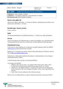 RUTIN Antibiotikaordination till barn på Infektion