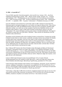 ÅR 2006 – förändringarnas år