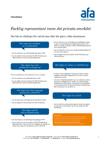 Facklig representant inom det privata området