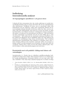 Indledning Intersektionella analyser