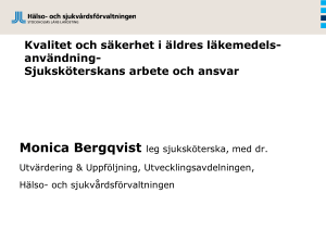 sjuksköterskans roll och ansvar