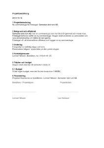 projektbestllning - Logistikprogrammet.org