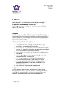Kursplan