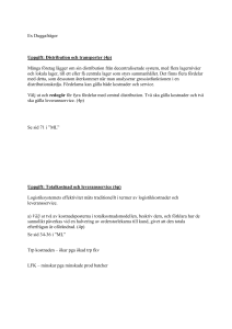 Dugga 1 i kursen Företagets Logistik 2009, Tets 21