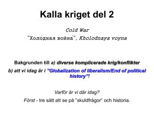 USA och Sovjet - Historia A