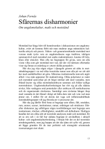 Sfärernas disharmonier