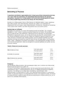Behandling av psoriasis