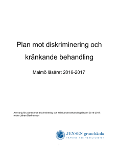 Plan mot kränkande behandling