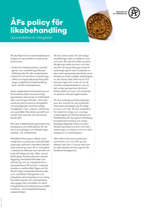 ÅFs policy för likabehandling