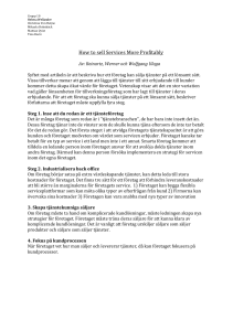 How to sell Services More Profitably