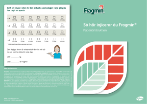 Så här injicerar du Fragmin