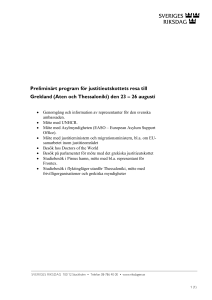 Genomgång och information av representanter för den