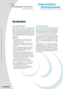 Kemikalier - Miljösamverkan Västra Götaland