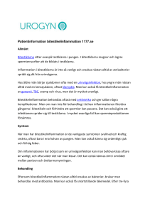 Patientinformation bitestikelinflammation 1177.se Allmänt