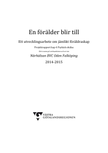 Projektrapportmall kap 4 Psykisk ohälsa