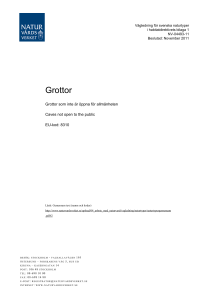 Grottor - Naturvårdsverket