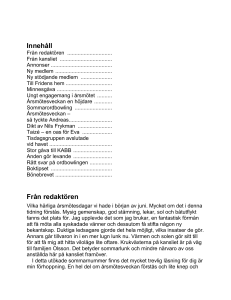 Innehåll - Kristna synskadades förening - Syskonbandet