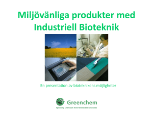 Slide 1 - Greenchem