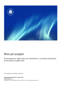 Brist på sympati