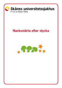 Nacksmärta efter olycka