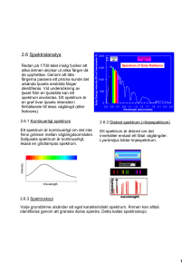 2.6 Spektralanalys
