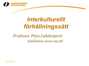 Mångkulturellt förhållningssätt