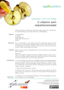 C-vitamin som reduktionsmedel