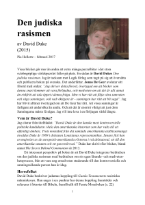 Den judiska rasismen