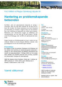 Hantering av problemskapande beteenden