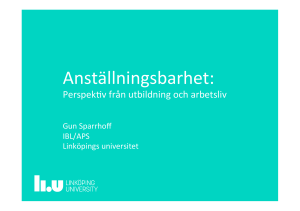 Anställningsbarhet - Linköpings universitet