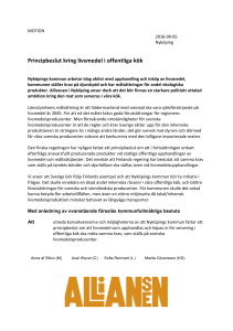 Principbeslut kring livsmedel i offentliga kök