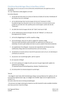 Checklista Reseräkningar (Resa inrikes/Resa utrikes)