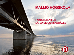 Fakulteten för lärande och samhälle driver