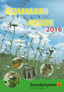 sommar- musik - Svenska Kyrkan