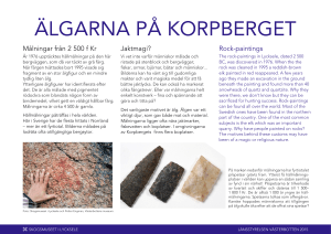 Målningar från 2 500 f Kr Rock-paintings Jaktmagi?