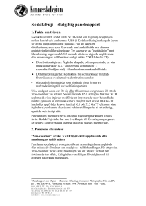 Kodak/Fuji – slutgiltig panelrapport