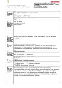 Registerbeskrivning över vetenskaplig forskning