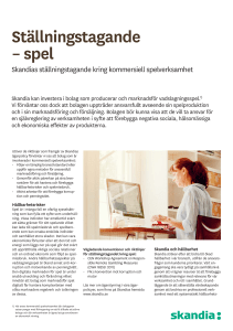 Ställningstagande – spel