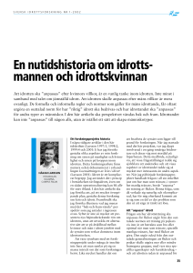 En nutidshistoria om idrotts
