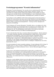 Forskningsprogrammet ”Kronisk inflammation”