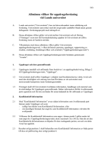 Uppdragsavtal - Lunds universitet