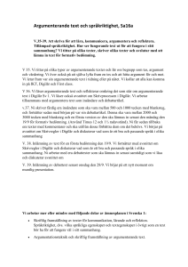 Argumenterande text och språkriktighet, Sa16a