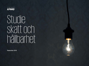 studie kring skatt och hållbarhet