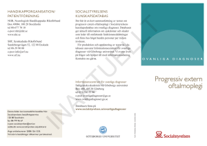 Progressiv extern oftalmoplegi