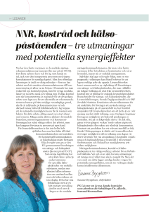 NNR, kostråd och hälso- påståenden – tre