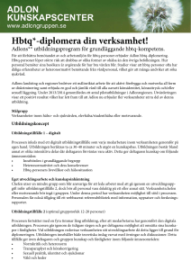 Hbtq*-diplomera din verksamhet!