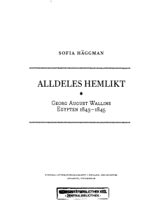 alldeles hemlikt