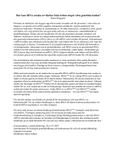 Biokemiska och strukturella studier av