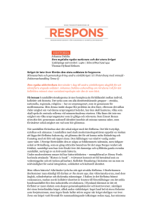 pdf/skriv ut - Tidskriften Respons