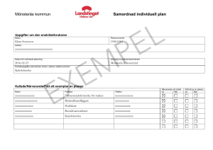 Mönsterås kommun Samordnad individuell plan
